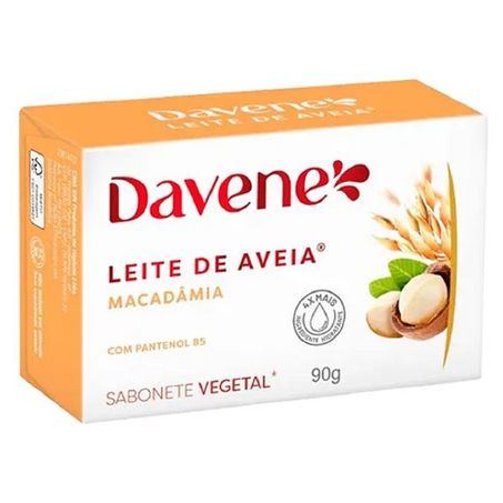SABONETE LEITE DE AVEIA MACADAMIA DAVENE 90G