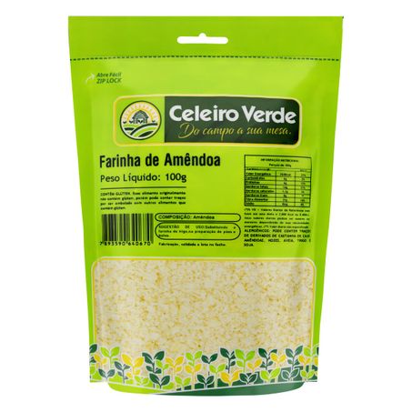 Farinha de amêndoas celeiro verde 100g