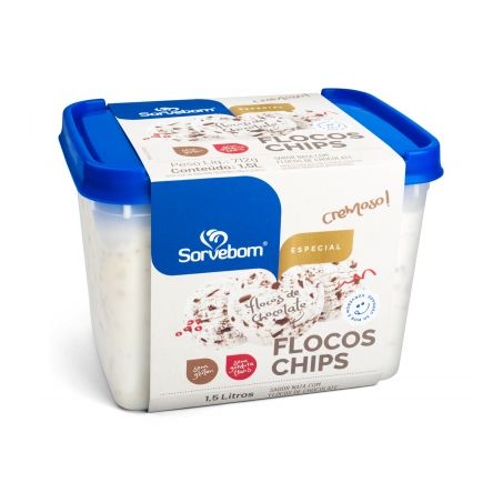 Sorvete sorvebom classic flocos chips 1.5l