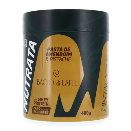 Pasta de Amendoim Nutrata Bacio Di Latte Sabor Pistache 400g 360-1