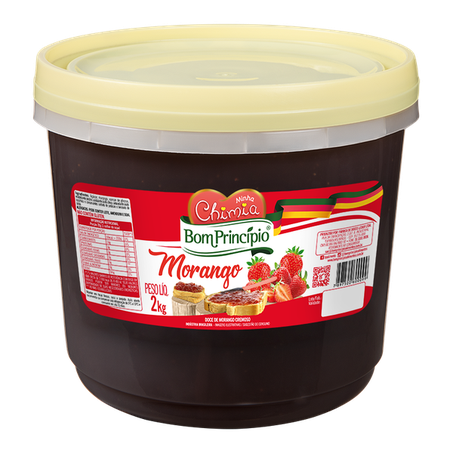 Doce de fruta bom principio morango 2kg