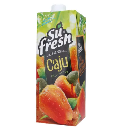 Bebida de Fruta Adoçada Su Fresh Caju Caixa com Tampa 1lt 360-2