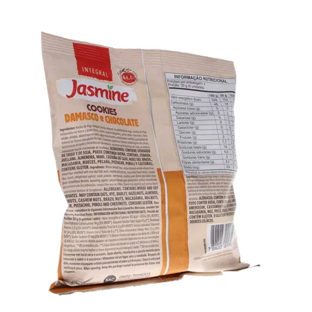 BISCOITO JASMINE COOKIES ZERO AÇÚCAR DAMASCO C/CHOCOLATE 120G 360-15