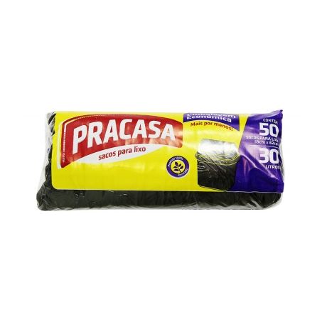 Saco Lixo Pra Casa Preto Econômico C/50 10l