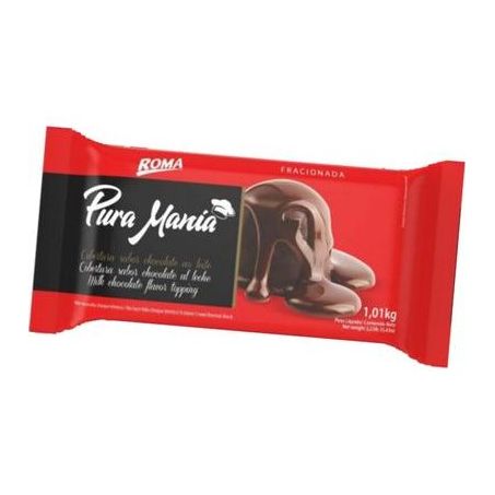 Chocolate Cobertura Pura Mania Ao Leite 1KG