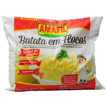 PURE DE BATATA EM FLOCOS 1KG AMAFIL