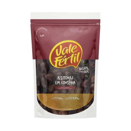 Azeitona Preta Sem Caroço Vale Fertil Sachê 1,01kg