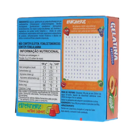Gelatina Apti Pêssego Caixa 20g 
  360-21