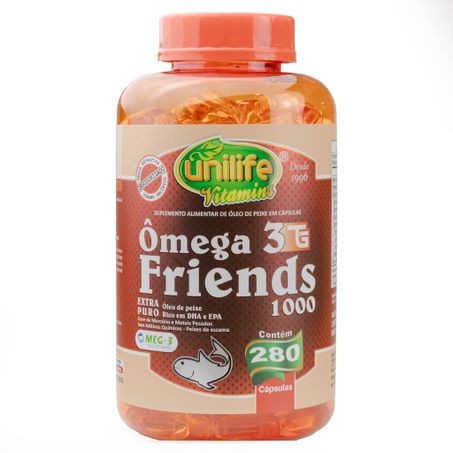 ÔMEGA 3 FRIENDS 1000 280 CAPSULAS UNILIFE