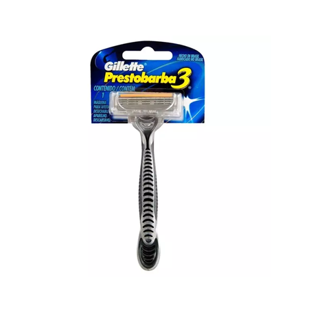 APARELHO DESCARTÁVEL PARA BARBEAR GILLETTE PRESTOBARBA 3