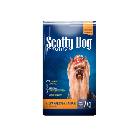 Ração para Cães Scotty Dog Premium Adulto Raças Pequenas com 7Kg