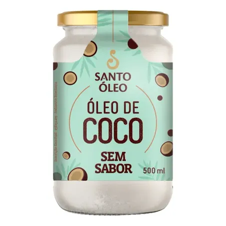 ÓLEO DE COCO SEM SABOR 500ML - SANTO OLEO