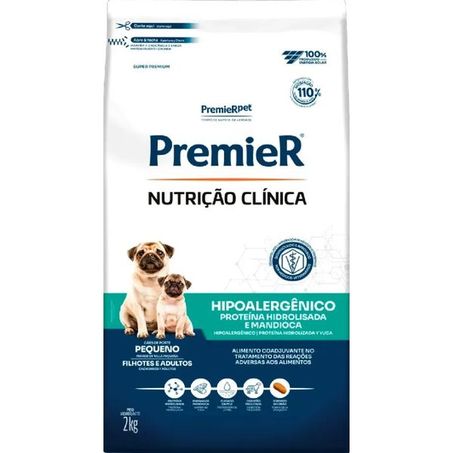 Ração Premier Nutrição Clínica Hipoalergênico para Cães de Pequeno Porte 2Kg