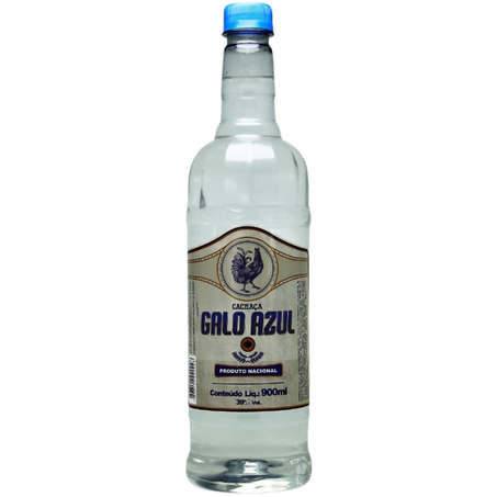 Cana/cachaça galo azul pet 900ml