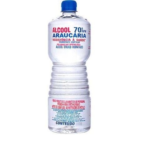ÁLCOOL ARAUCÁRIA 70°INPM 500ML