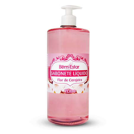 Sabonete Líquido Bem Estar Flor De Cerejeira Pump 1L