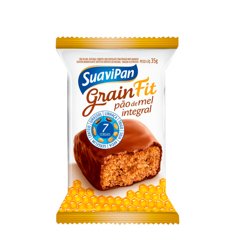 Pão de mel suavipan integral 35g