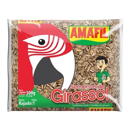 SEMENTE DE GIRASSOL AMAFIL 500G