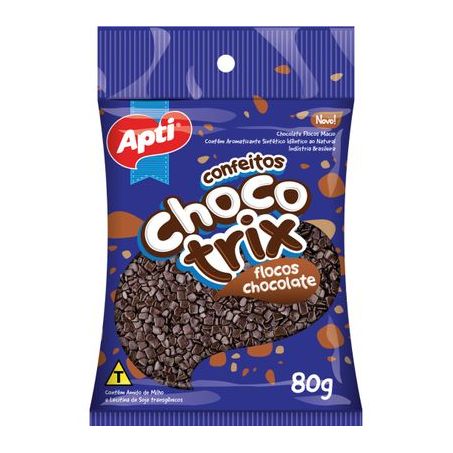 Confeitos apti flocos chocolate 80g