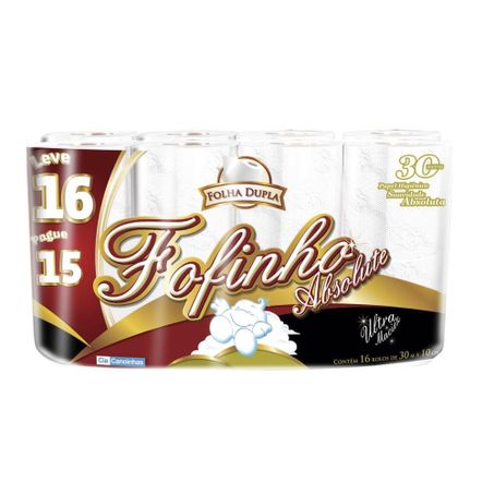Papel Hig Fofinho Absolute Fd 30m C/16 L16/P15 1347