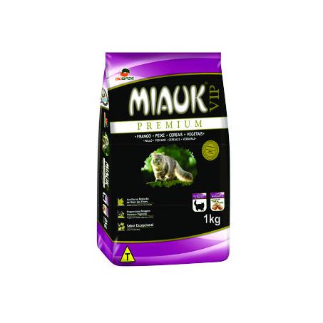 Ração miauk vip 1k premium