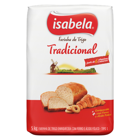 Farinha trigo isabela 5 kg