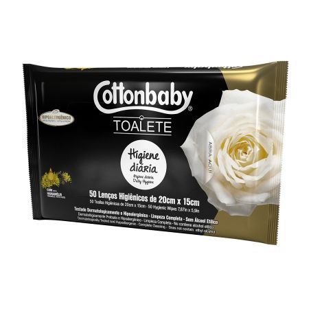 Lenco umed cottonbaby c/50 toalete