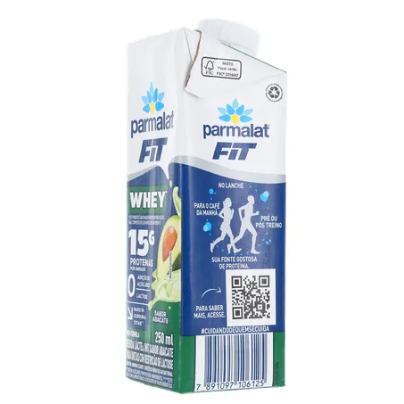 BEBIDA LÁCTEA PARMALAT WHEYFIT ABACATE 15G 250ML 360-24