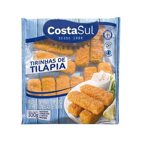 Tirinhas Costa Sul Tilapia Cong 300 G 08.07.063
