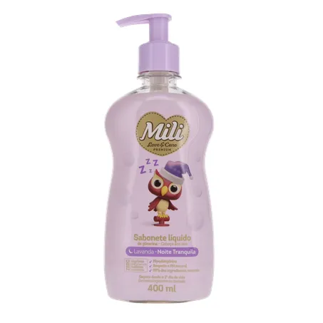 Sabonete liq mili love&care lavanda suave 400ml