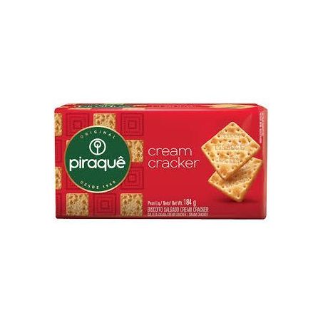 BISC. CREAM CRACKER PIRAQUE 184G