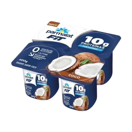 Iogurte parmalat fit coco bandeja 400g