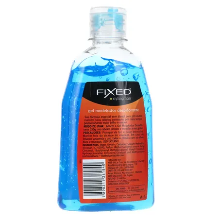 Gel fixed modelador brilho molhado 250g 360-16