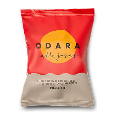 ALFAJOR CHOCOLATE BRANCO ODARA