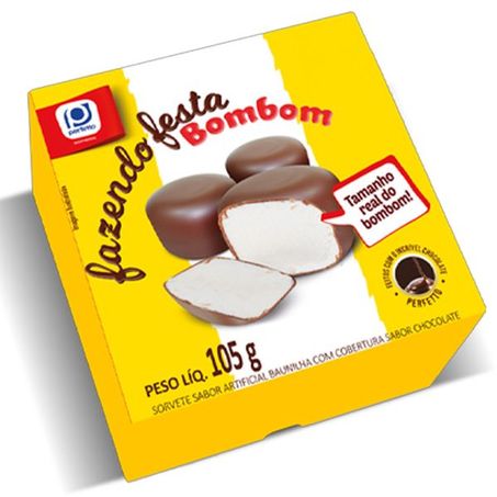 Sorvete Perfetto 105g Bombom Baunilha