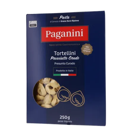 Massa Tortellini Paganini Presunto Curado Caixa 250gr 360-1