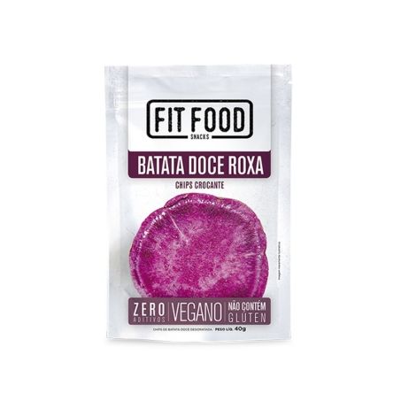 Batata Doce Chips Fit Food Embalagem 40G