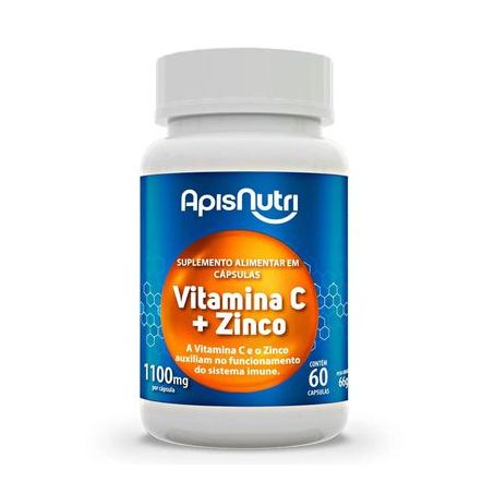 VITAMINA C + ZINCO 1100MG 60CAPS APISNUTRI 360-1