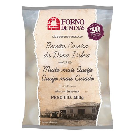 PÃO DE QUEIJO CONGELADO FORNO DE MINAS