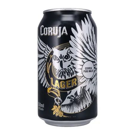 Cerveja Coruja Lager Lata 350Ml 360-3
