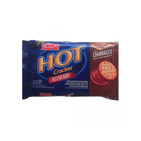 BISCOITO PARATI 150G HOT CRACKER RECHEIO DE CHURRASCO