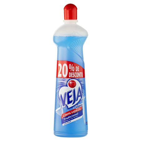 LIMPA VIDROS VIDREX C/ ÁLCOOL 500ML VEJA SQUEEZE