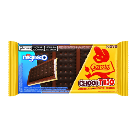 Choco garoto trio negresco 90g