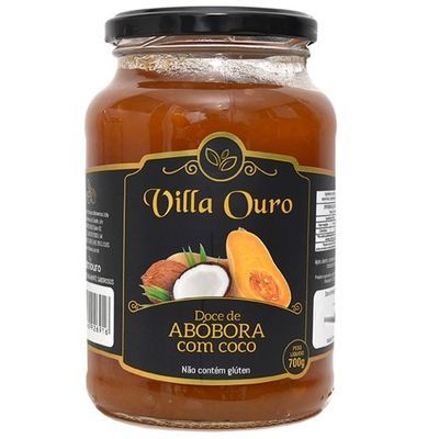 Doce de fruta abóbora com coco nutriouro 700g