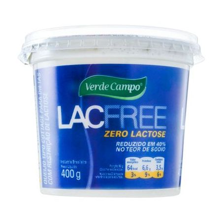 Queijo cottage lacfree verde campo 400g