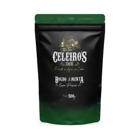 Erva Mate Terere Celeiro s 500g Boldo e Menta