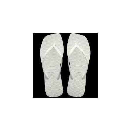 SANDALIA HAVAIANAS 37/38 SLIM SQUARE BRANCO       