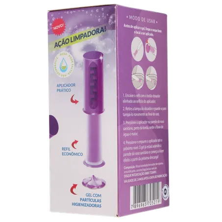 Gel adesivo sanitário sani all lavanda refil 37g 360-12