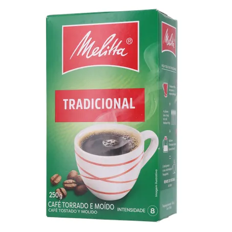 CAFÉ PÓ MELITTA TRADICIONAL VÁCUO 250G 360-2