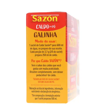 CALDO SAZON PÓ GALINHA 32,5G 360-28